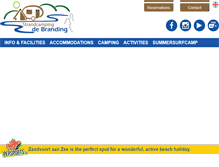 Tablet Screenshot of campingdebranding.nl